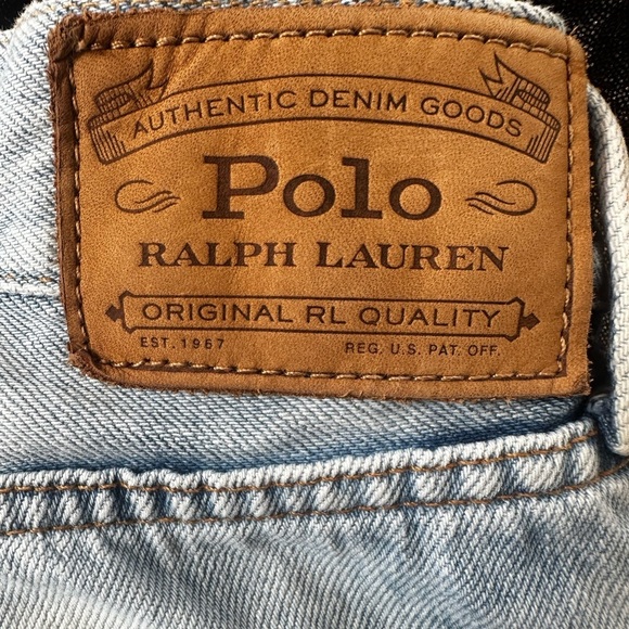 Polo Ralph Lauren Bleached Effect “The Avery Boyfriend” Cropped Jeans Size 28 - Picture 8 of 9